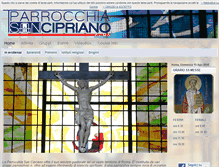 Tablet Screenshot of parrocchiasancipriano.it